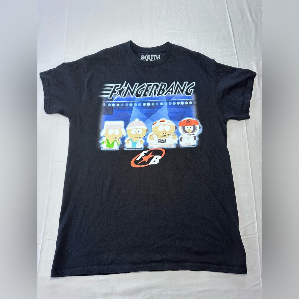 South Park Black Fingerbang Graphic T Shirt Size M